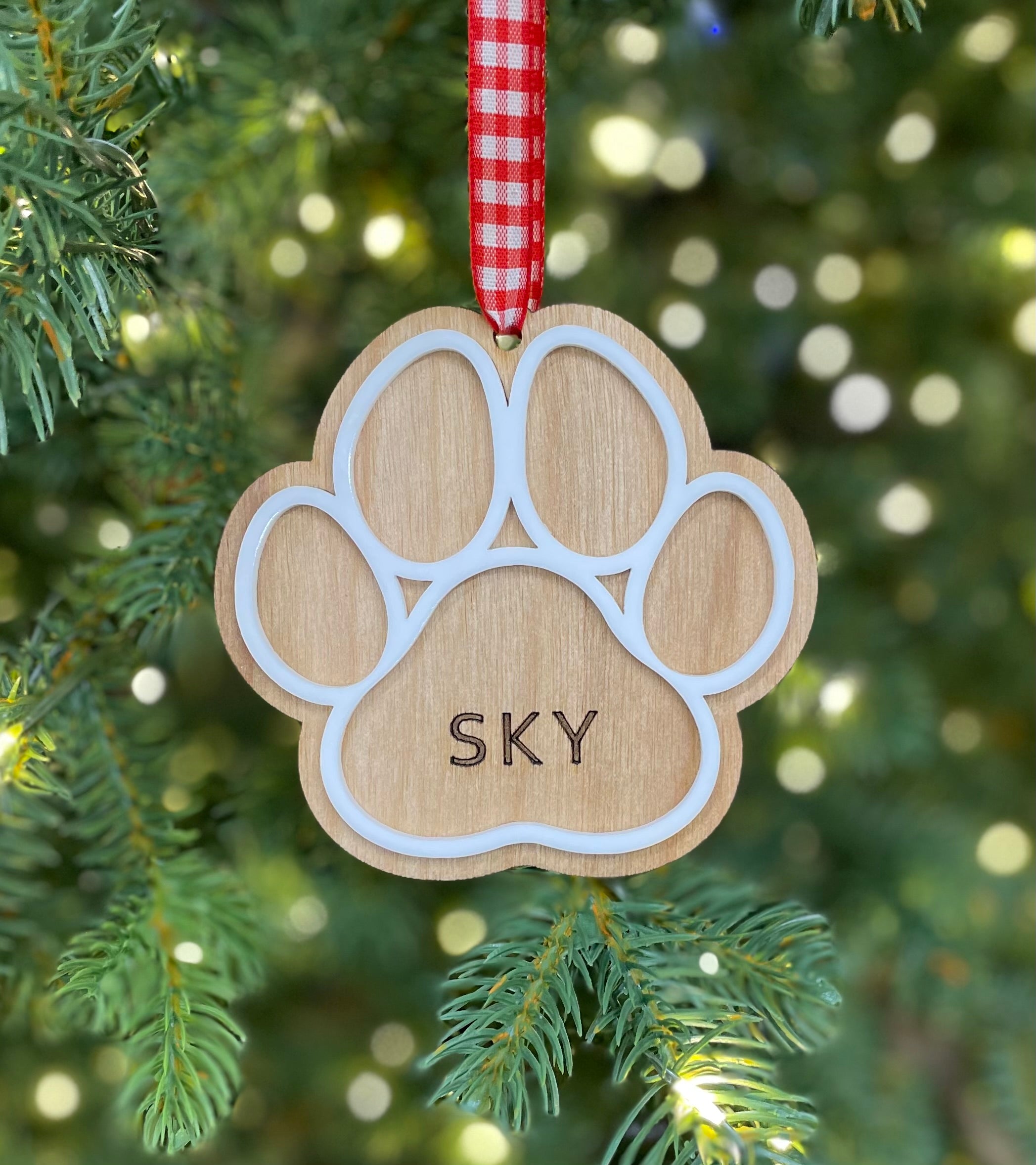 Paw Print Ornament