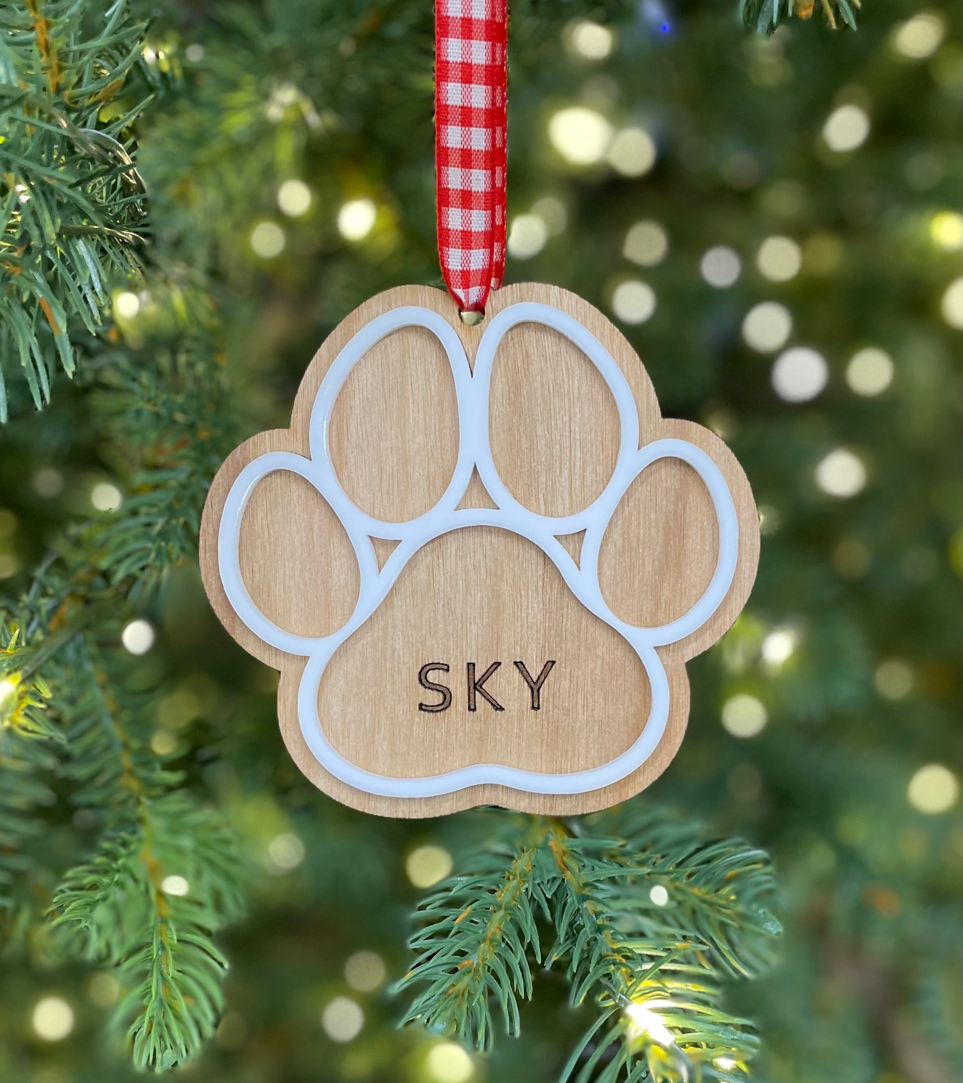 Paw Print Ornament – Hillary Carr Calligraphy paw-print-ornament-hillary-carr-calligraphy